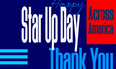 Start Up Day Across America Holiday Concept
