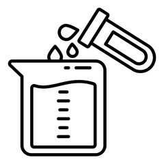 An editable design icon of experiment