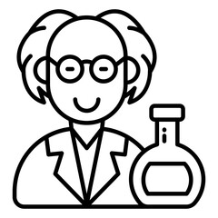 Premium download icon of scientist