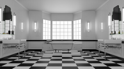 Salle de bain art déco