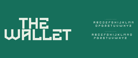 abstract modern sans serif alphabet font