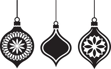Elegant Ornament Silhouettes Set
