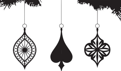 Elegant Ornament Silhouettes Set