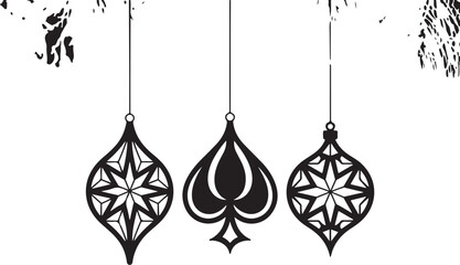 Elegant Ornament Silhouettes Set