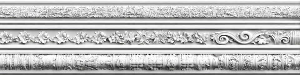 Decorative border design with repeating patterns