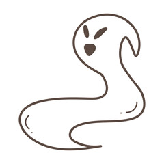 Cartoon Ghost Illustration Flat Illustration