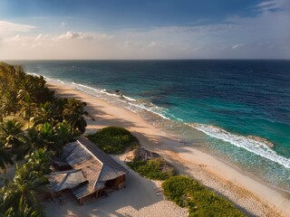 Beach cabin by the sea