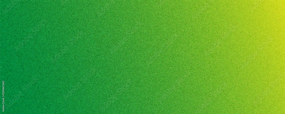 Poster noisy grain texture effect green and lime color gradient banner background. green grain texture back