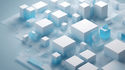 Develop backgrounds that suggest freshness, clarity, modernity, or a serene, intellectual calm.