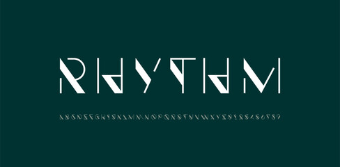 Font digital cyber alphabet, cyberpunk letters A, B, C, D, E, F, G, H, I, J, K, L, M, N, O, P, Q, R, S, T, U, V, W, X, Y, Z and futuristic numerals 0, 1, 2, 3, 4, 5, 6, 7, 8, 9