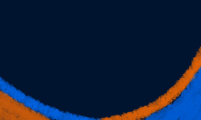 Blue Orange Brush Curve on Dark Background – Abstract Modern Texture