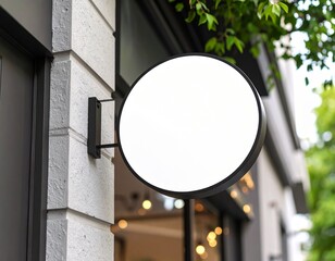 mock up sign cafe salon