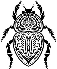 Ancient Egypt mandala scarab