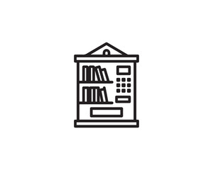 Library icon vector design illustration