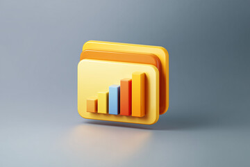 Obraz premium business finance 3d illustration design 