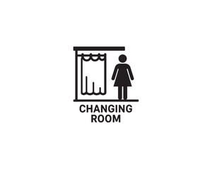 Changing Room icon vector design illustration.
