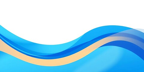 Obraz premium Abstract blue geometric wave pattern, modern design for annual report, shapes, modern
