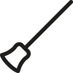 Broom sweeper graphic design template vector isolated