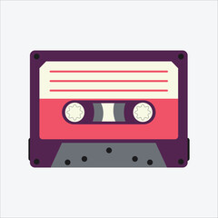 Classic Cassette Tape Media from Retro Gaming Era