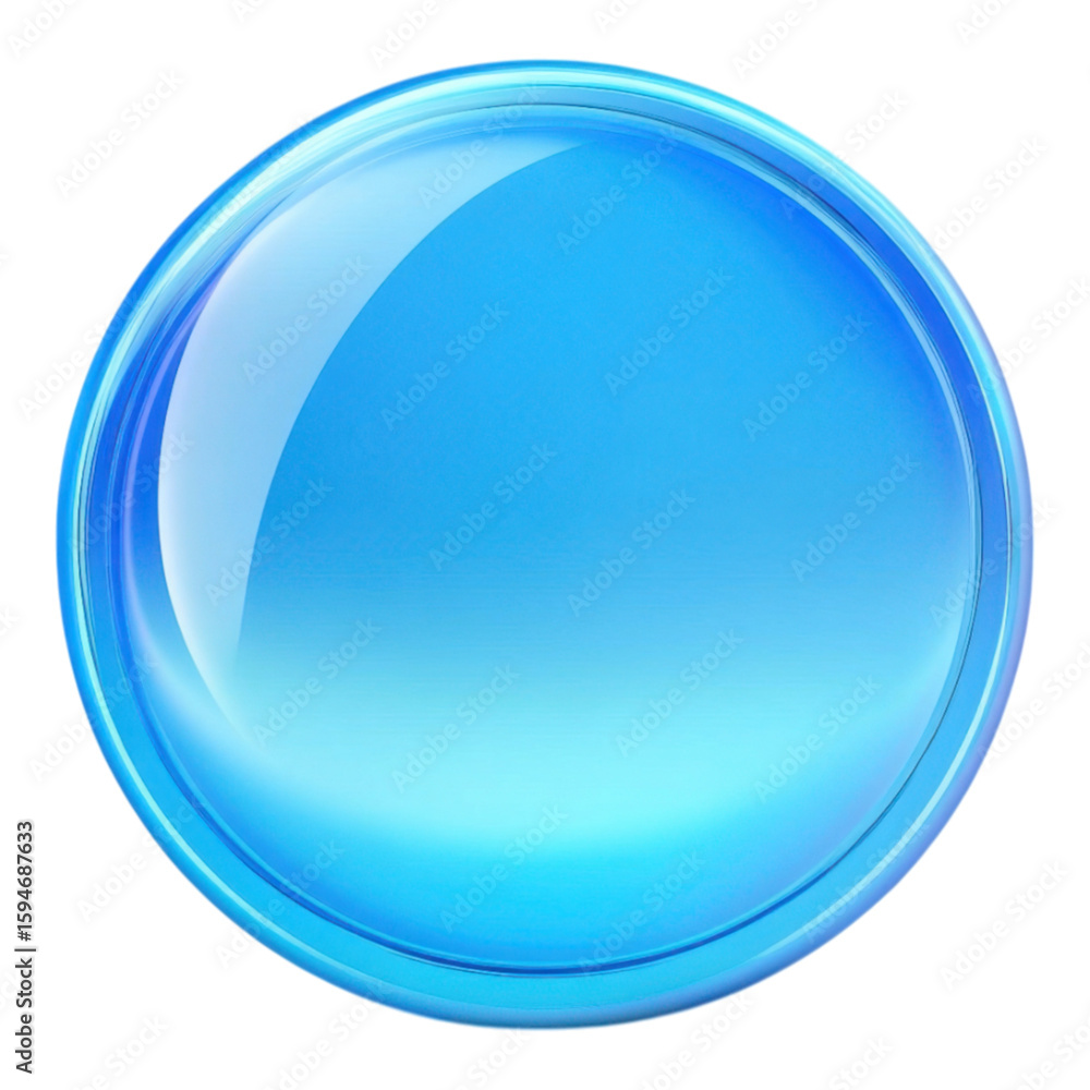 Poster glossy blue circular element for design and creative applications