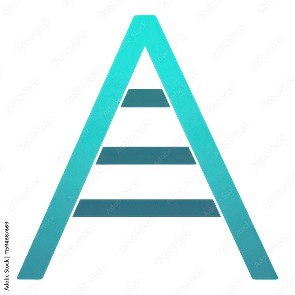 Poster abstract design with colorful geometric shape in modern style