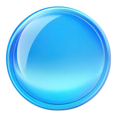 Glossy Blue Circular Element for Design and Creative Applications