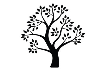 Stylized Tree Outline Clipart Pack
