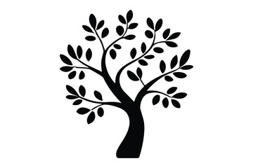 Obraz premium Stylized Tree Outline Clipart Pack 