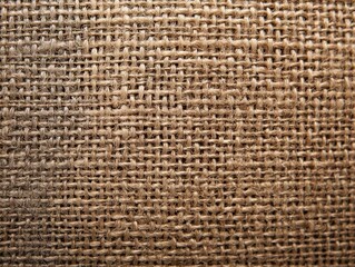 CloseUp of Burlap Fabric Texture