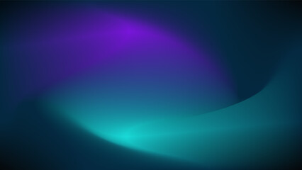 Ethereal Aurora Borealis Abstract Background: Purple and Cyan Glow