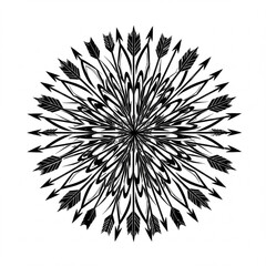 Fototapeta premium Circular arrow pattern design