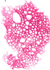 Pink Soap Bubble Watercolor Element