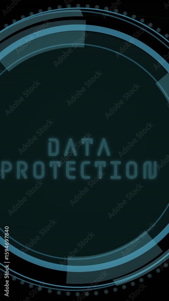 Poster Animation of scan scooping and data processing textover dark background