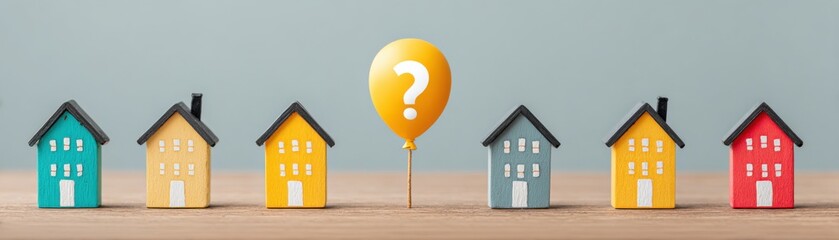 Exploring Housing Options Urban Environment Conceptual Image Welcoming Atmosphere Eye-Level Angle Real Estate Analysis