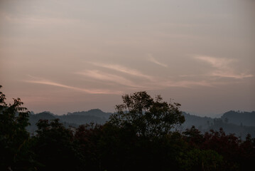 Morning mist amidst the valley