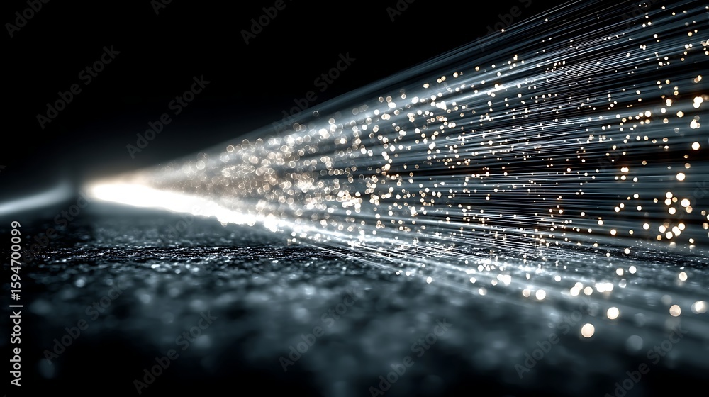 Poster abstract data stream: futuristic technology background