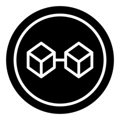 Cryptocurrency icon collection. Bitcoin, Ethereum, blockchain symbol set.