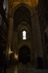 Fototapeta premium Seville, Spain 03.24.2019: nterior of Seville Cathedral (Catedral de Santa María de la Sede)