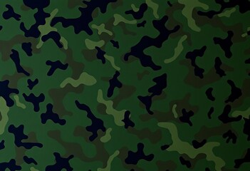 Fototapeta premium Dark green, brown, and black mottled camouflage pattern, hunting, splatter