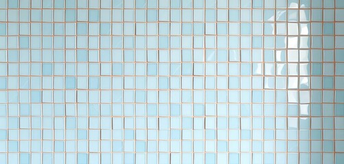 High-res seamless pastel blue mosaic tile wall texture Irregular broken tiles, bathroom interior background, background, blue tile