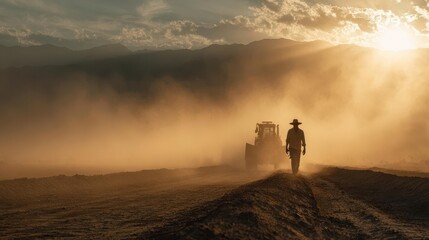 Dusty Dusk on the Farm