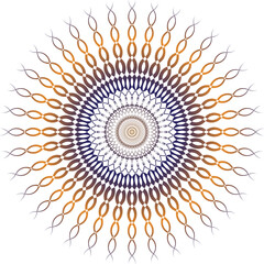 Abstract Geometric Unique Mandala Design