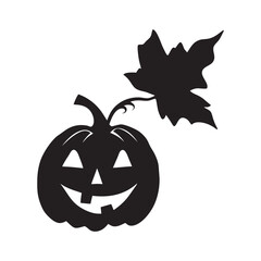 Fototapeta premium halloween pumpkin on a white background