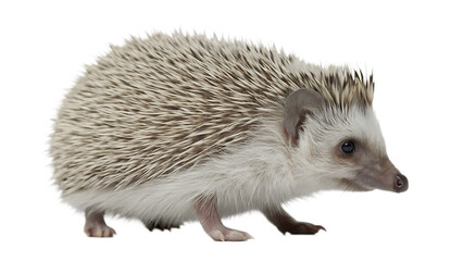 Obraz premium hedgehog-isolated on white background, png, ai generated.