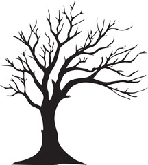 Bare Tree Vector - Clipart