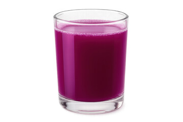 Refreshing purple grape juice in a glass, isolated on a transparent background, ready for your creative projects