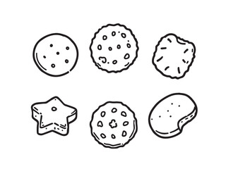 Biscuit Minimal Snack Illustration