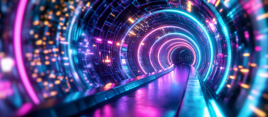 Cyberpunk Tunnel Experience