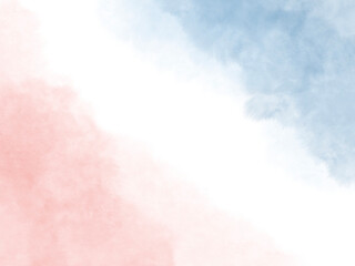 Pastel pink and blue watercolor drawn by hand for grunge design, card templates. dinvitation Abstract watercolor background.