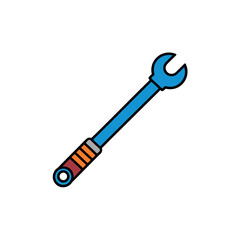 Torque Wrench Vector Illustration for Automotive Workshop Illustration
